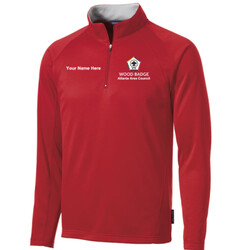 F243 - WB Pilot Logo - EMB - 1/2 Zip Wicking Pullover