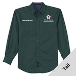 TLS608 - WB Pilot Logo - EMB - Tall Woven Dress Shirt