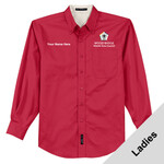L608 - WB Pilot Logo - EMB - Ladies Woven Dress Shirt